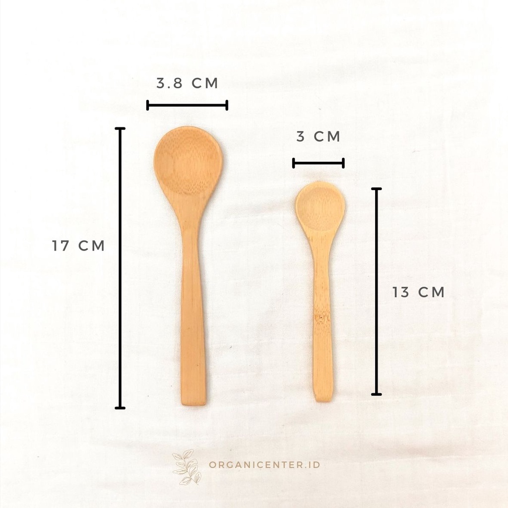 Sendok Kayu Bambu Ramah Lingkungan Sendok Makan Sendok Bumbu Sendok Teh Garam Wooden Bamboo Spoon Cutlery Eco Friendly