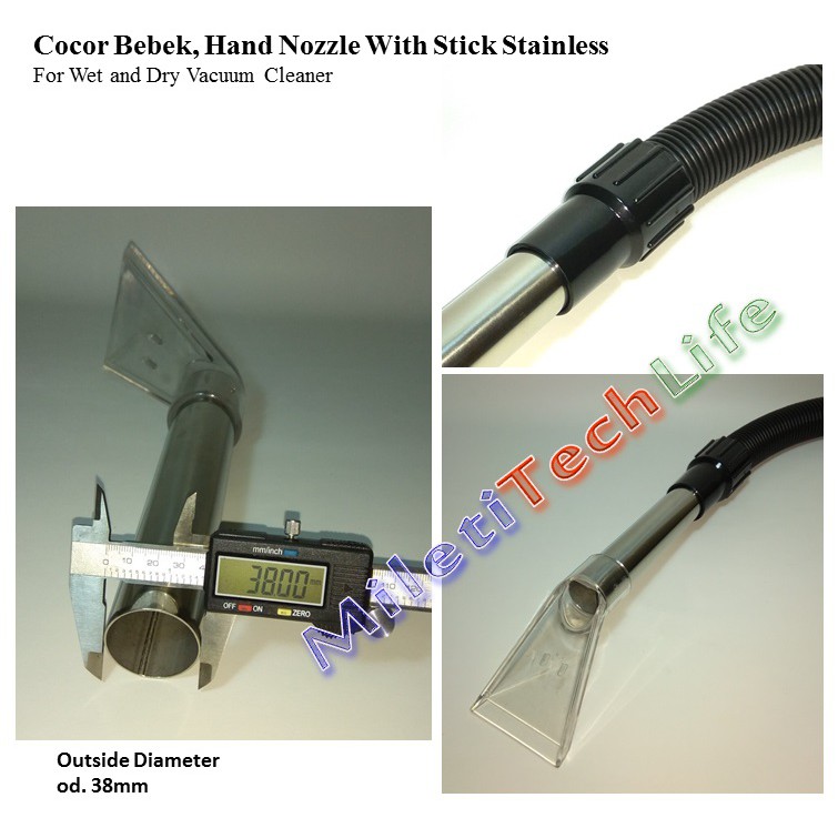 Cocor Bebek Vacuum Extractor od38 with Stick Slainless Hand Nozzle For Krisbow Alphalux DLL