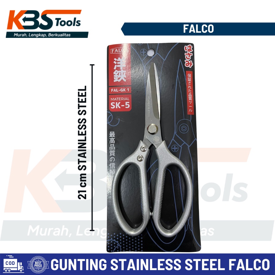

Gunting Stainless Steel Japan Quality FALCO - Gunting Serbaguna Tajam