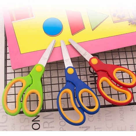 

H 665 Gunting Kertas Anak Kantor Sekolah Lucu 5 inci Stainless Steel Tajam Scissor