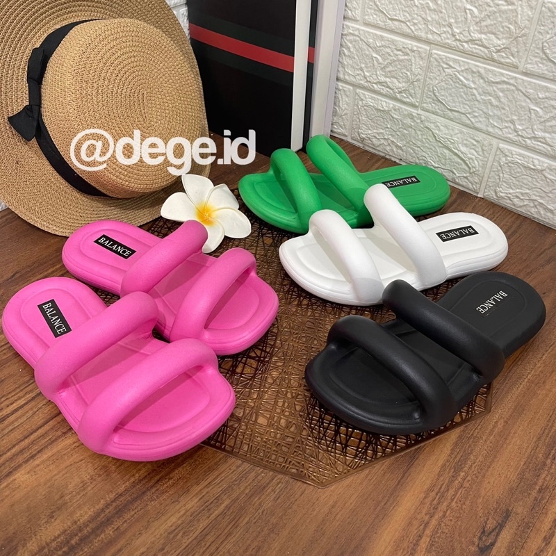 sandal jelly ban dua empuk import wanita / sandal tali dua wanita