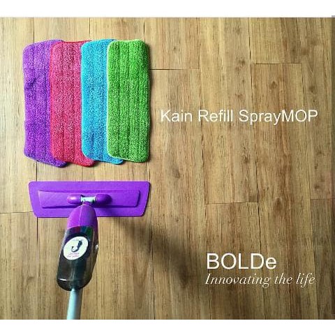 Refill Kain Pel Alat Pembersih Lantai Spray Mop Bolde Original Asli Microfiber