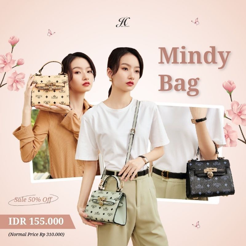 MINDY Bag Jims Honey Original 100% Woman Shoulder Bag Tas Selempang Wanita JH Ori Murah