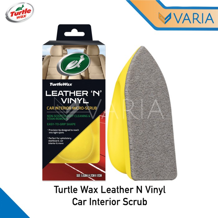 Turtle Wax Leather N Vinyl Car Interior Micro Scrub Spon Pembersih Jok