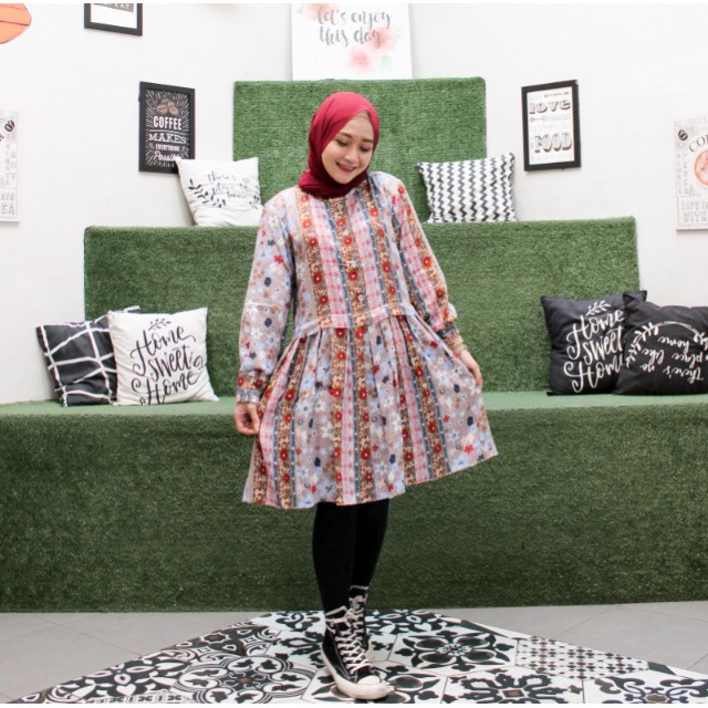 SAKURA BLOUSE KATUN PREMIUM KUALITAS BUTIK - MELATI PINK