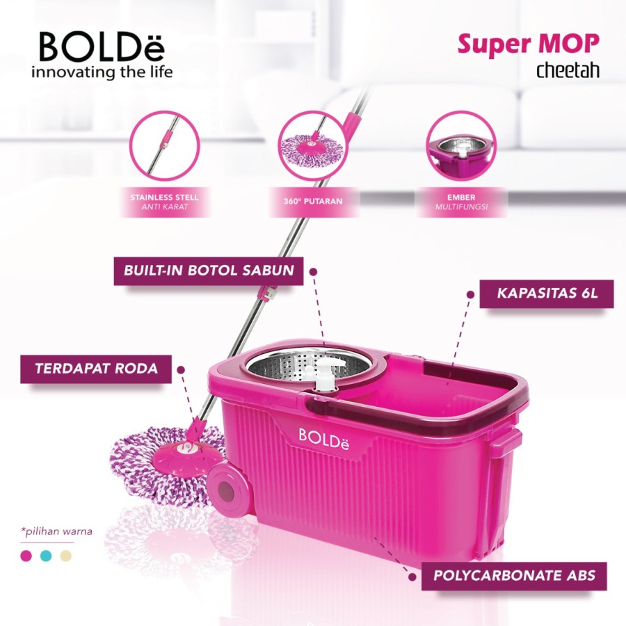 Bolde Super Mop CHEETAH Alat Pel Serbaguna