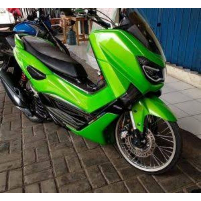 Sticker skotlet hijau candy metalik glossy sticker scotlite lime green metalic kilat