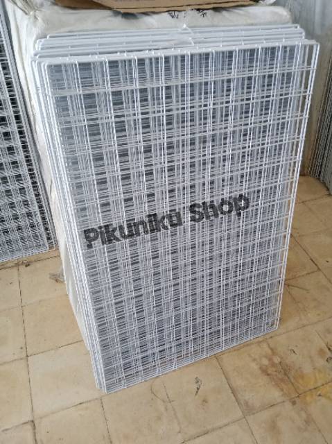 HIJANG Ram Kawat 95x45cm Besi TEBAL wire grid wall