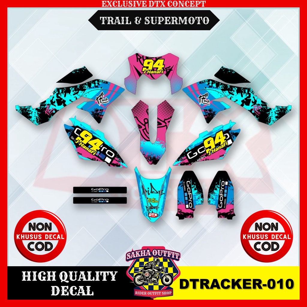 decal dtracker decal dtracker 150 decal dtracker 150 full body decal dtracker Supermoto decal klx dt