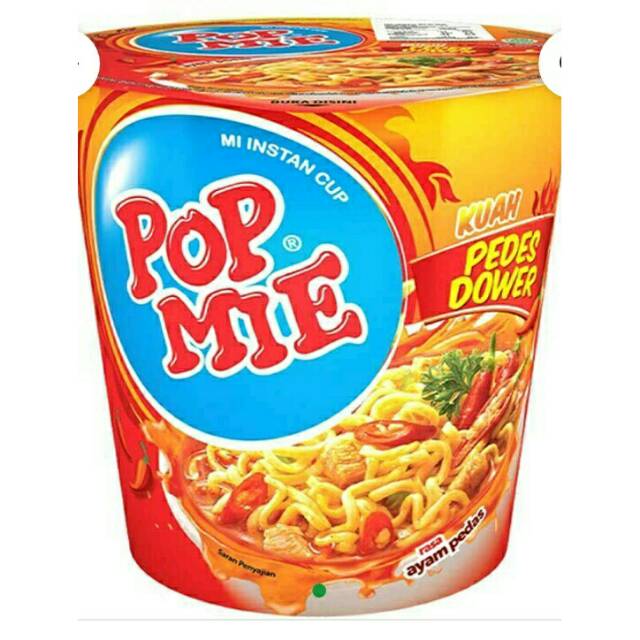 

Pop mie dower ayam pedes cup 75g