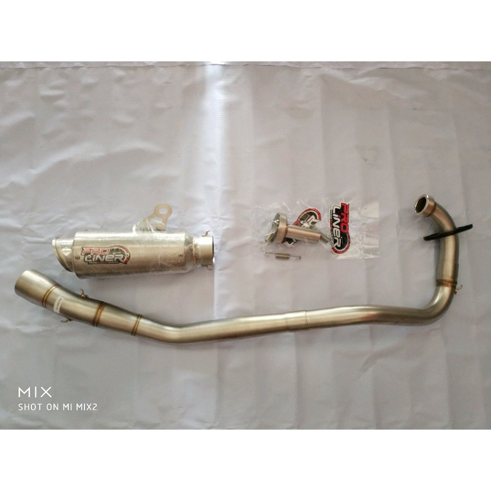 Knalpot Proliner Tr1 r yamaha MX King tabung pendek ori p bac 10