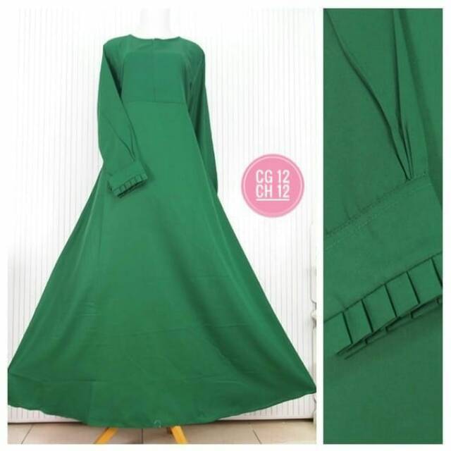 Gamis polos bahan toyobo busui