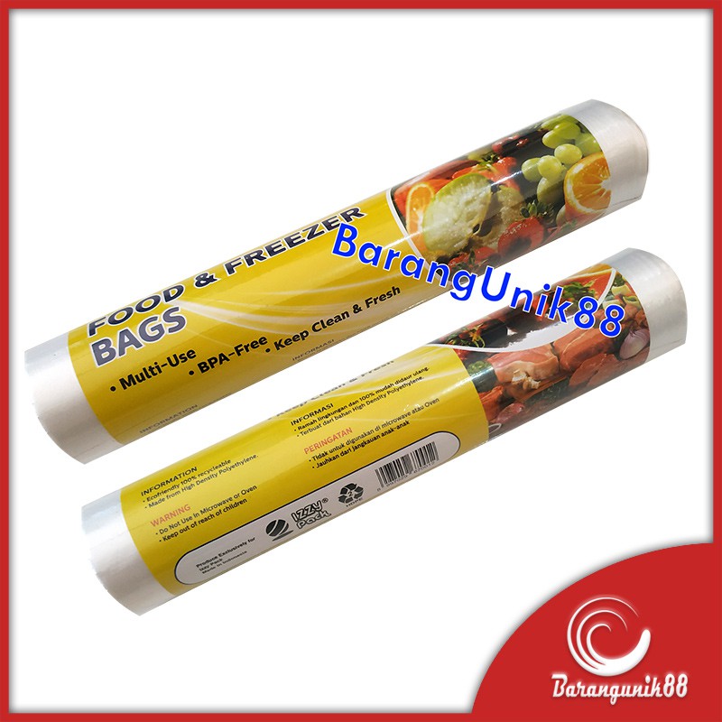 Izzy Pack Food &amp; Freezer Bags Plastik Buah Sayur Multifungsi Food grade plastik roll