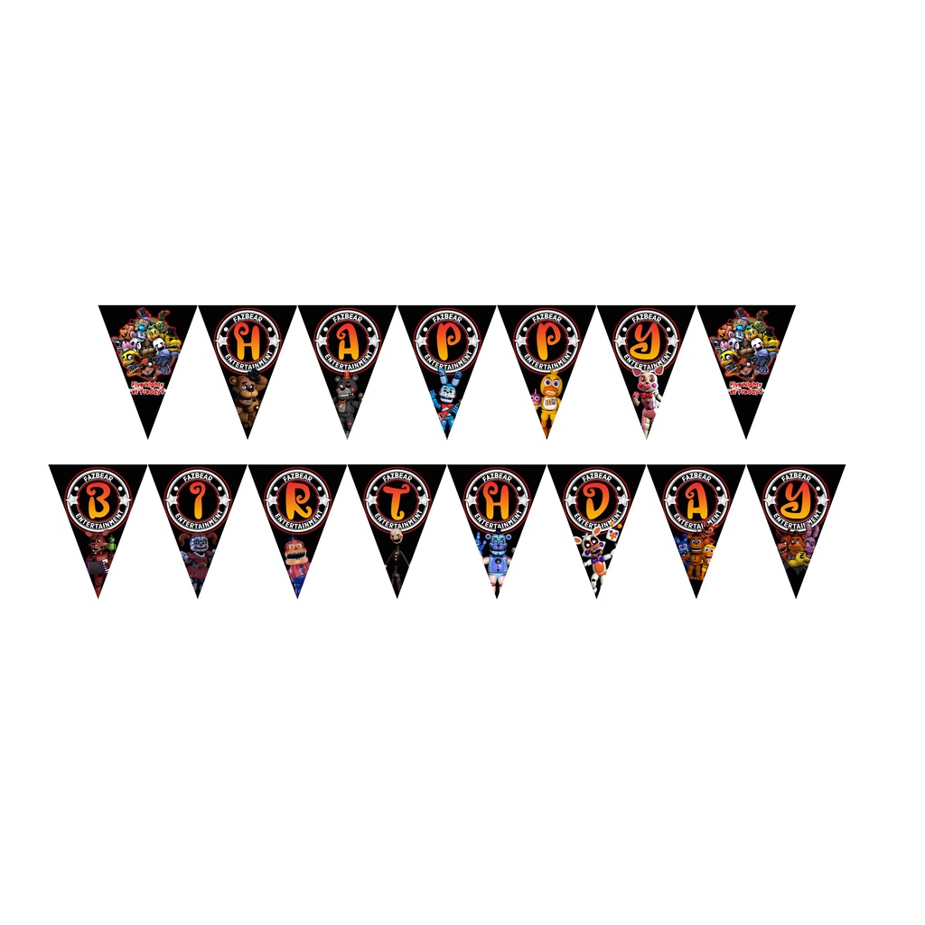 Bunting Flag Freddy Fnaf