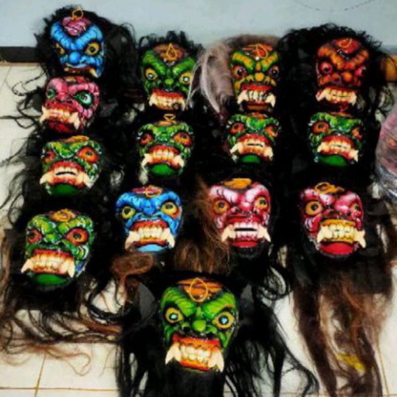 topeng gedruk topeng buto bahan spon mainan topeng buat anak anak aman buat anak