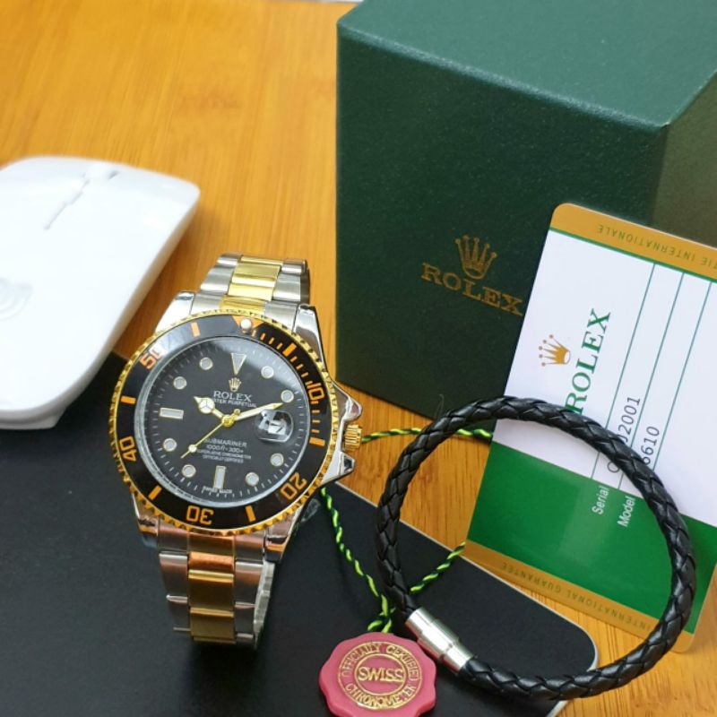 jam tangan pria ROLEK plus gelang