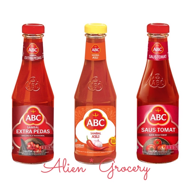 ABC Saus Saos Sambal Asli Tomat Extra Pedas Botol 335ml