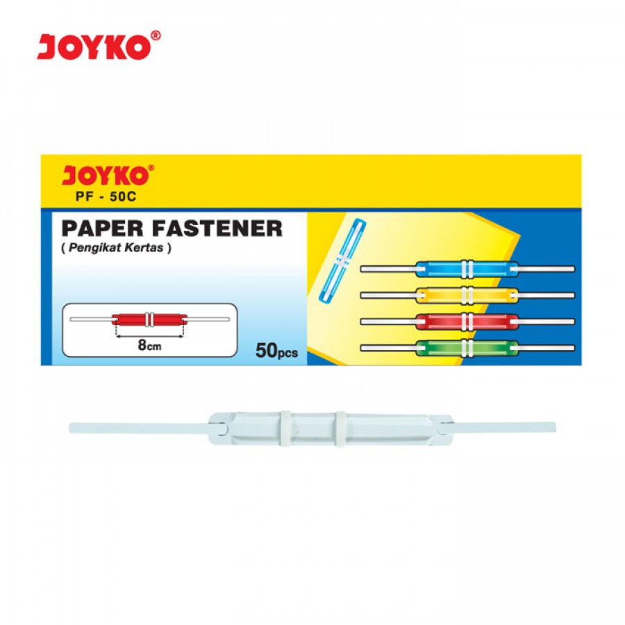 

Pengikat Kertas / Paper Fastener Joyko PF-50W White 1 Box 50 Pcs