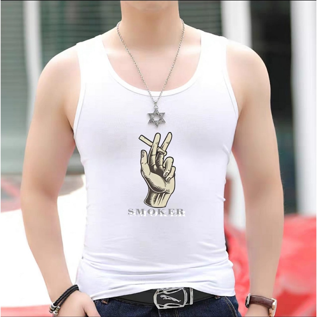 POLILE781 / SINGLET SMOKER / kaos oblong / kaos dalam cowok / terlaris