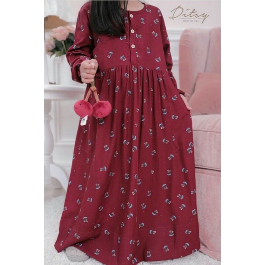 Liccea Maroon DITSY ready siap kirim