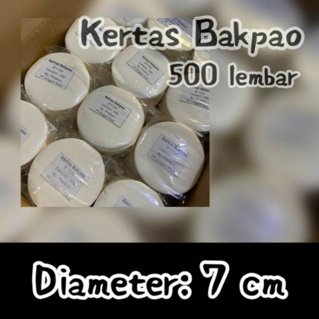 

Kertas Bakpao diameter 7cm