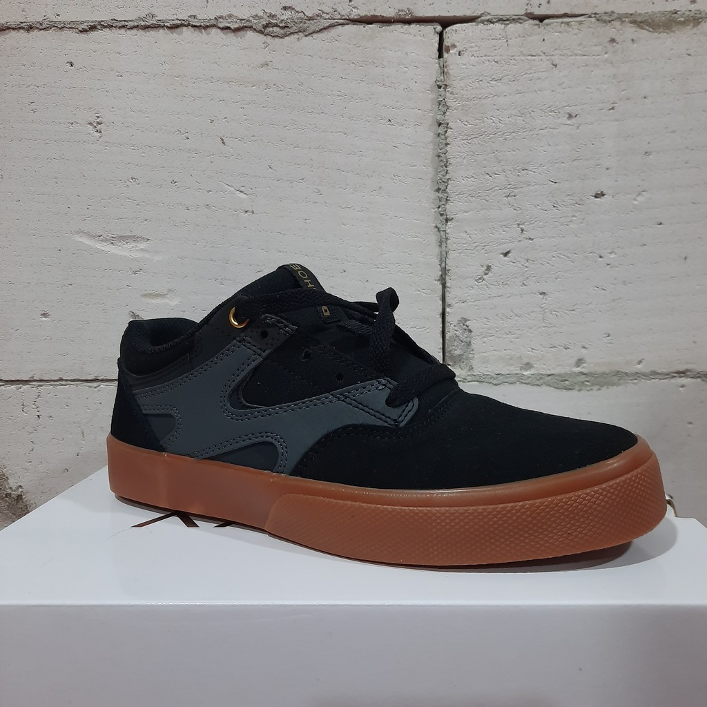 Sepatu Kids DC Original Kalis Vulc B - Black (ADBS300355-BLG) - ATR