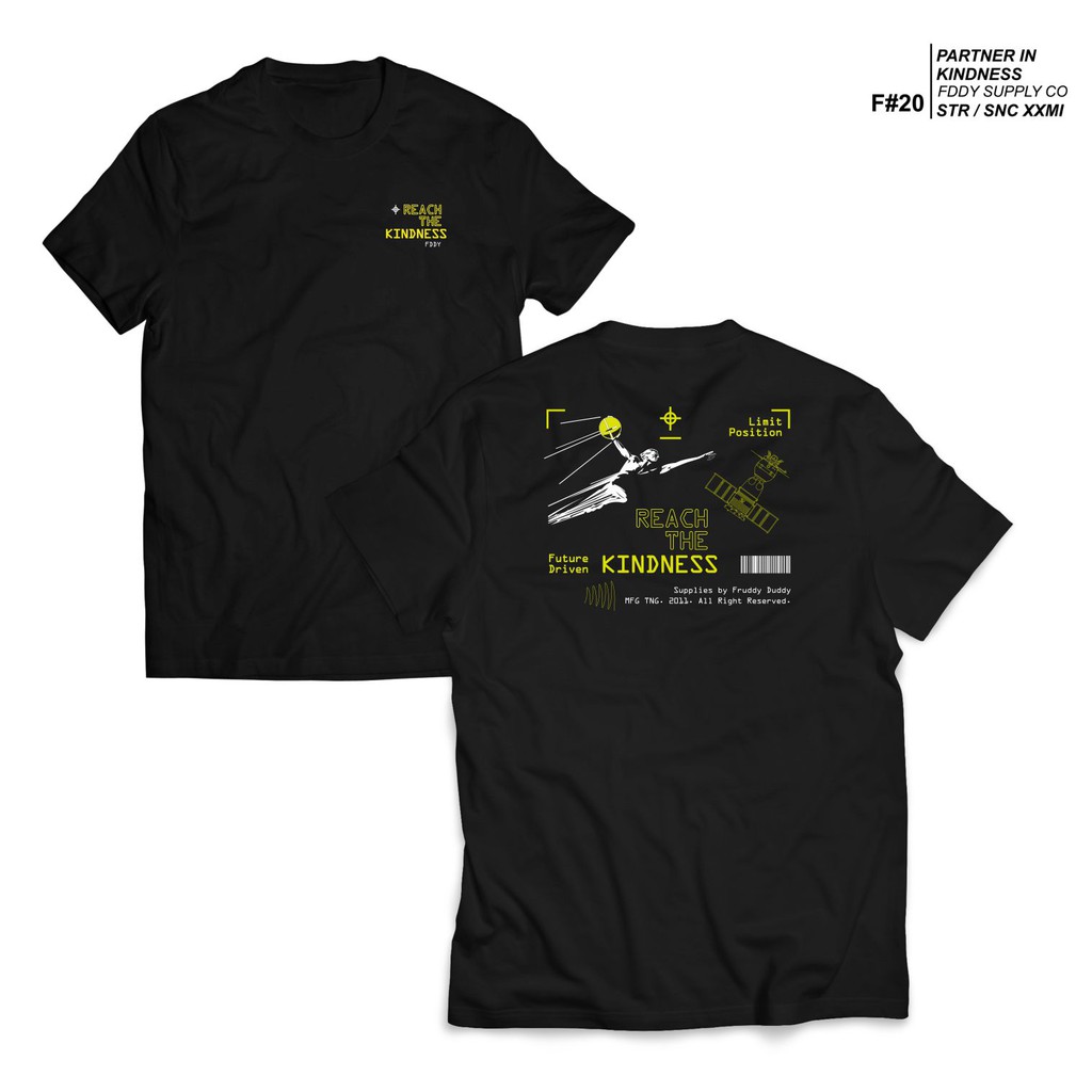 Kaos Hitam - Fruddy Duddy - Fddy - Reach