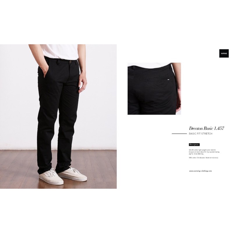 CELANA PANJANG BAHAN CHINOS ORIGINAL WARNING CLOTHING BANDUNG