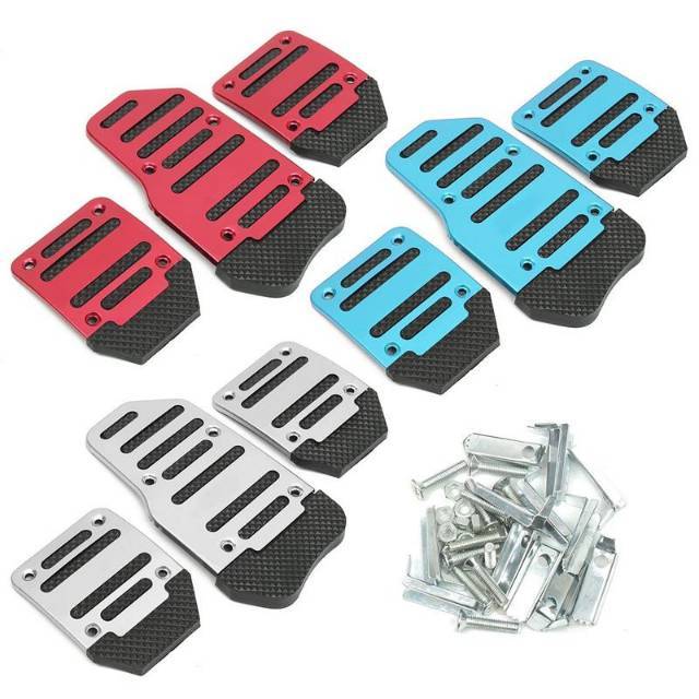 Cover Pedal Set komplit Gas Rem kopling mobil