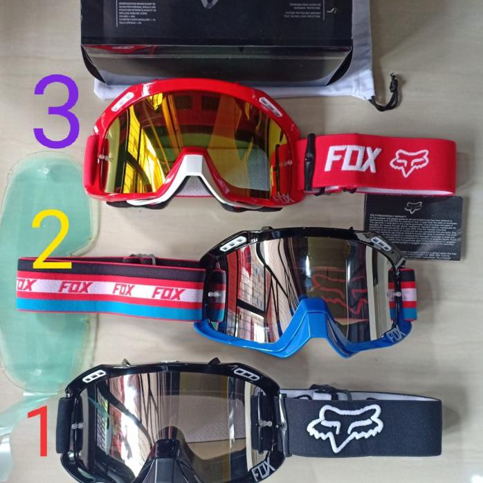 KACAMATA GOOGLE CROSS FOX 2 LENSA GOOGLE BLUE
