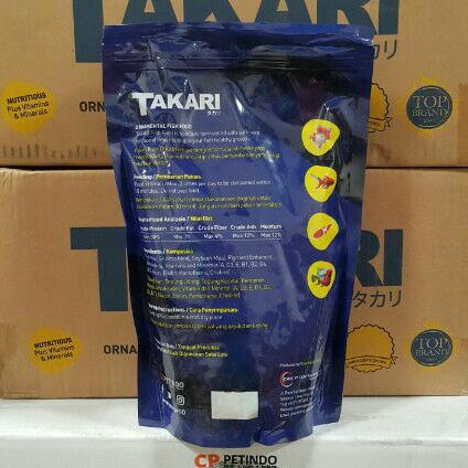 PAKAN IKAN / FISH FOOD HIAS MIX COLOUR FLOATING TAKARI 5 MM / 500 GR