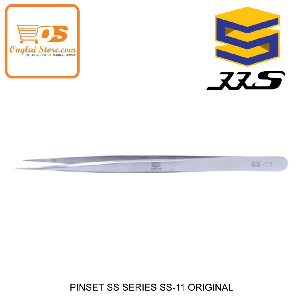 Pinset / Tweezer / SS SERIES SS-11 ORIGINAL / Pinset Lurus / Pinset Lancip