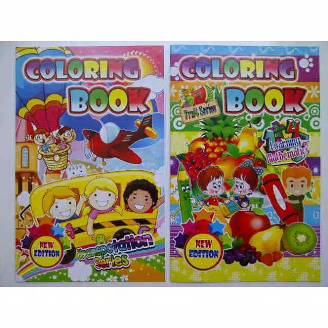 D4 Buku Mewarnai Gambar Anak 3in1 | Coloring Book | Mainan Edukasi Anak Mewarna Melukis Menggambar