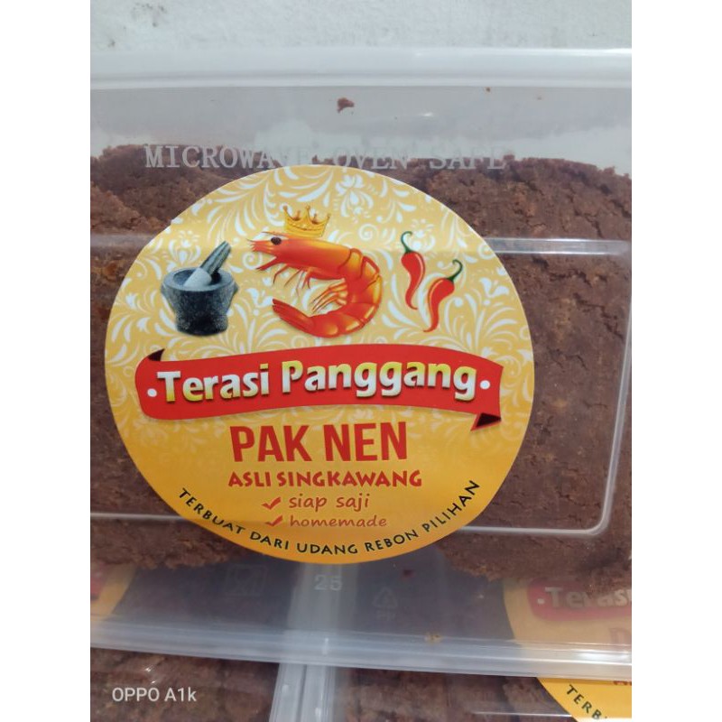 

terasi panggang pak nen, terasi Singkawang,terasi matang