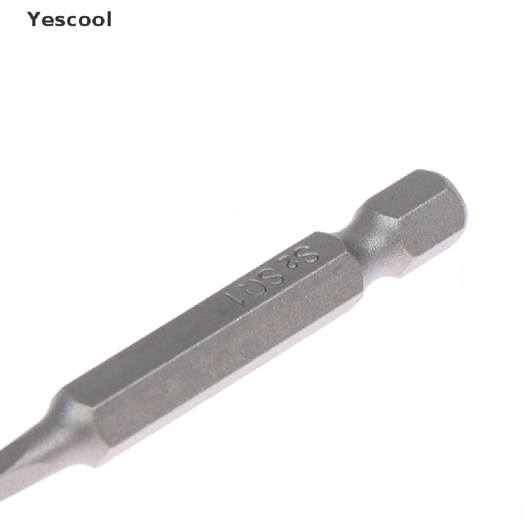 Yescool 3Pcs Mata Bor Obeng Kepala Persegi 50mm SQ2 S2 Bahan Baja Bits