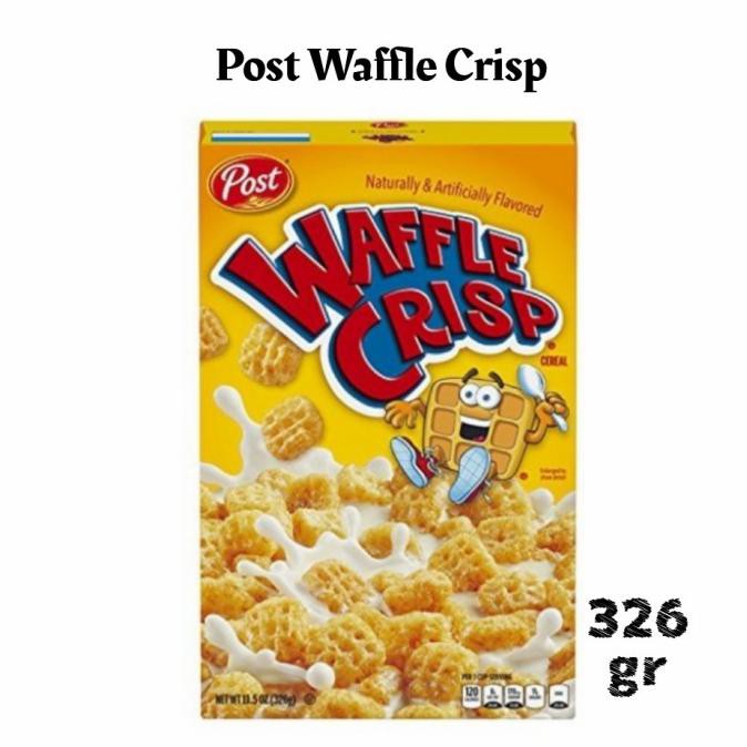 

(COD) post waffle crisp cereal - sereal waffle crisp impor usa