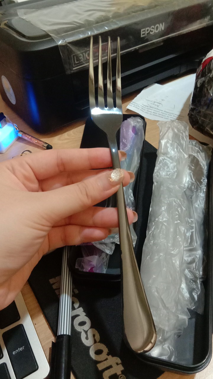 Paket Sendok Garpu Pisau Makan Sendok Teh Free Box / Cutlery Set Diner Table / Alat Makan Set