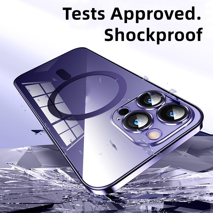 Soft Case Silikon Transparan Magnetik Shockproof Untuk iPhone 14 Pro MAX 14 Plus 11 Pro MAX 12 13 Pro MAX