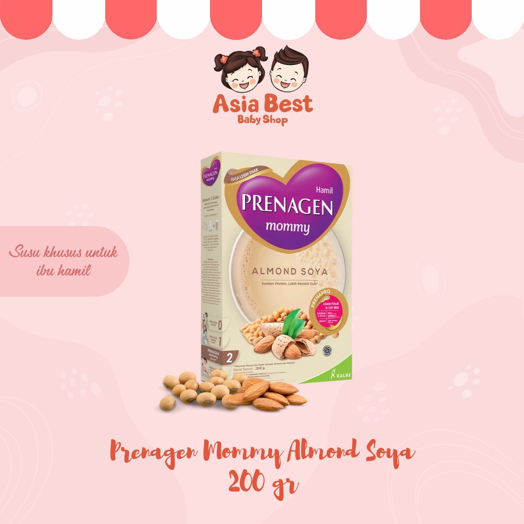 PRENAGEN MOMMY ALMOND SOYA 200 GR - susu ibu hamil