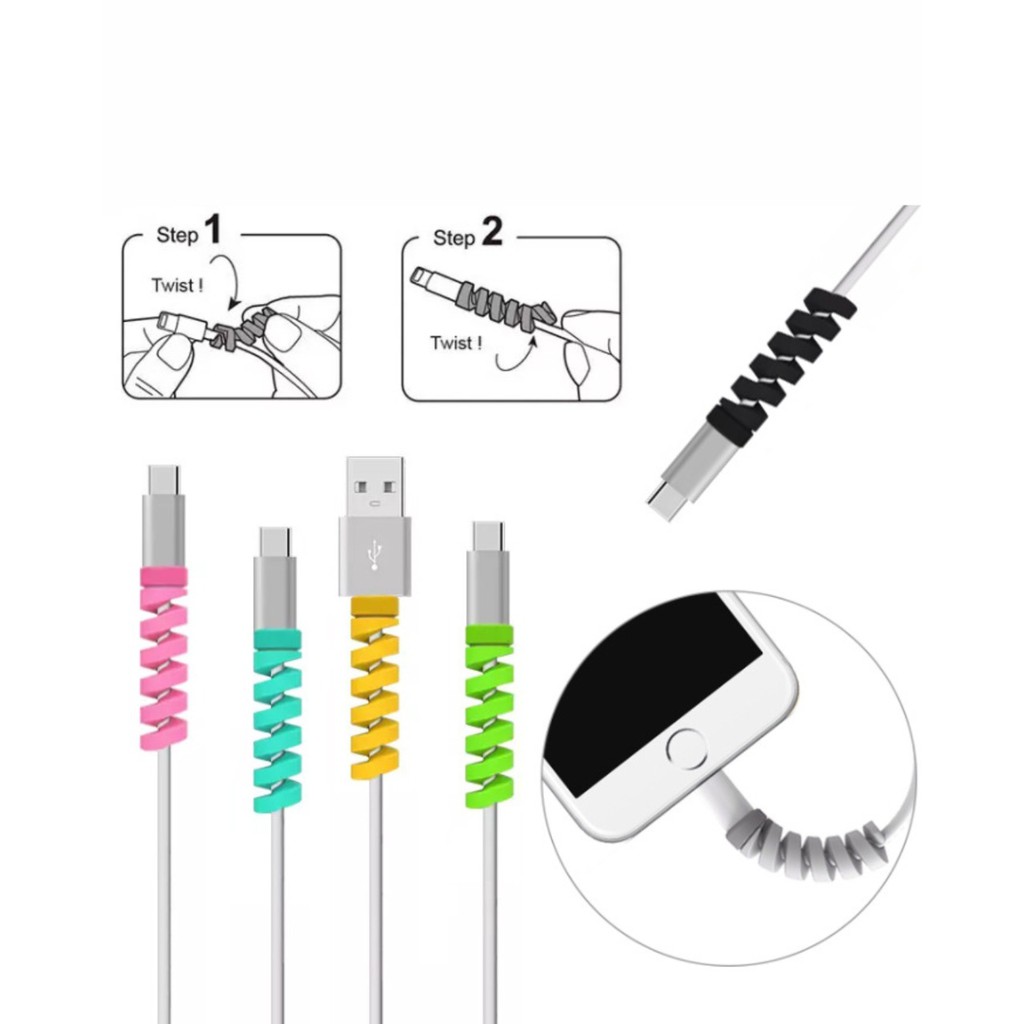 PELINDUNG KABEL SPIRAL UNIVERSAL 4 IN 1