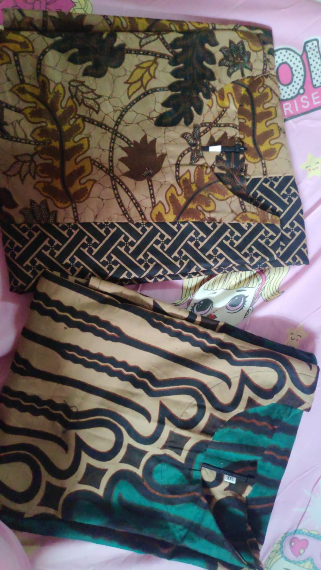 Batik Dolby Dolbi Dobby Doby Tenun Sutra Tulis Katun Atbm Baron Atasan Batik Wanita Sogan Srg308