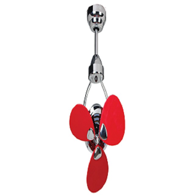 MT.EDMA 15in MINI Ceiling Fan Dekoratif (Red) + Remote Control