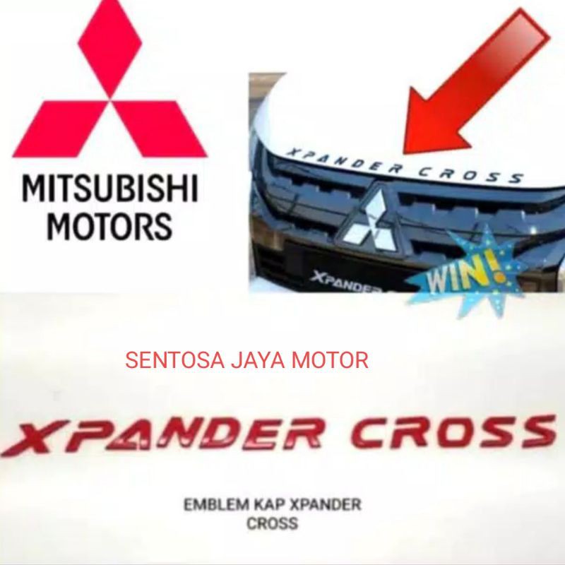 EMBLEM KAP MESIN HOOD MOULDING XPANDER CROSS