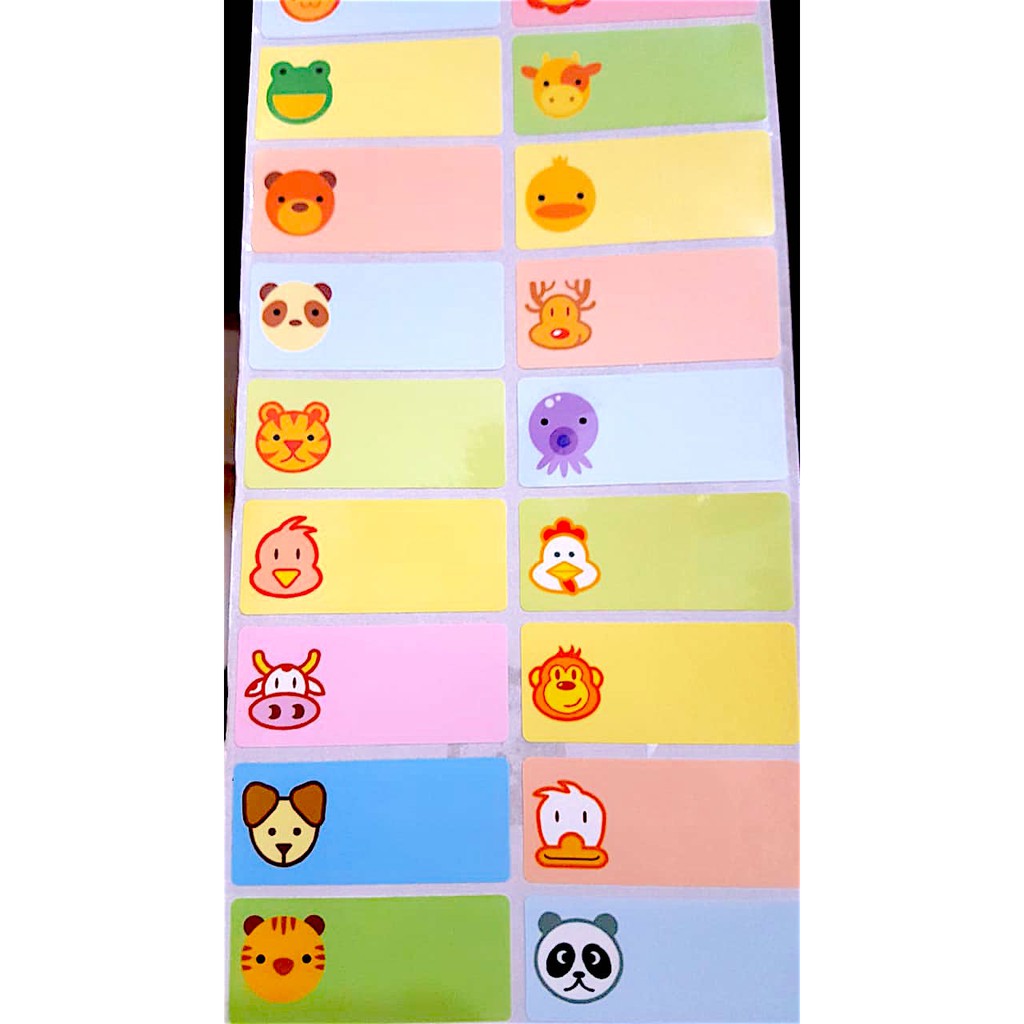 

Label Nama Anti Air Sticker Waterproof Mascot