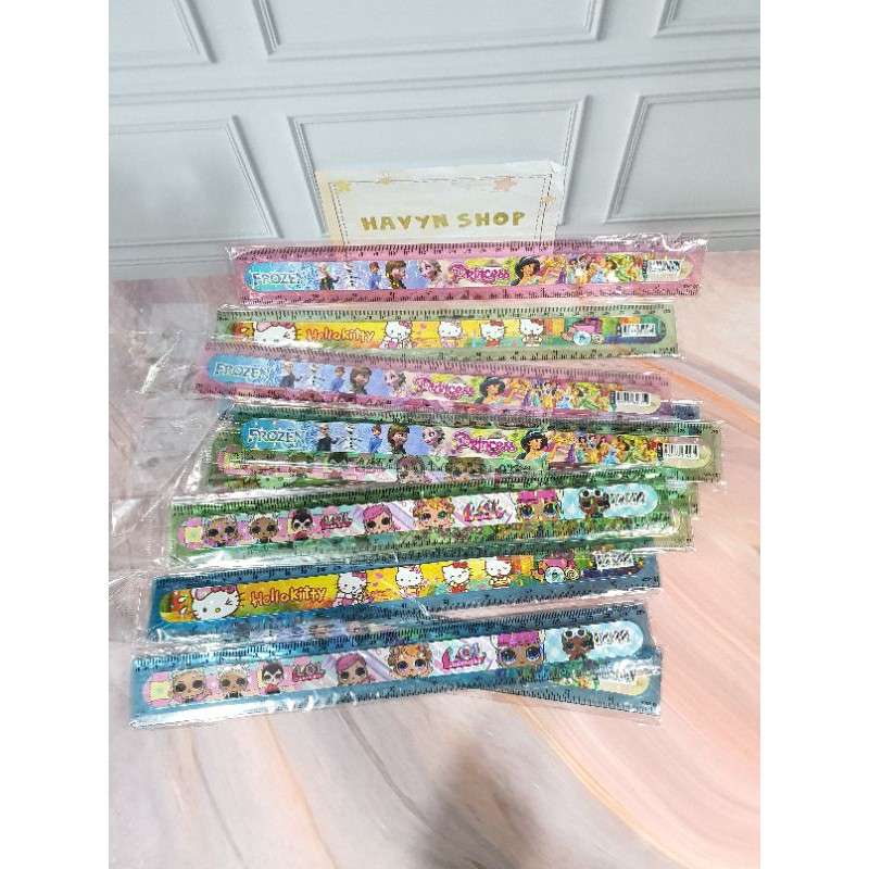 penggaris 30cm BTS/garisan 30cm/ruler 30cm BT-21/mistar 30cm-CEWE MIX