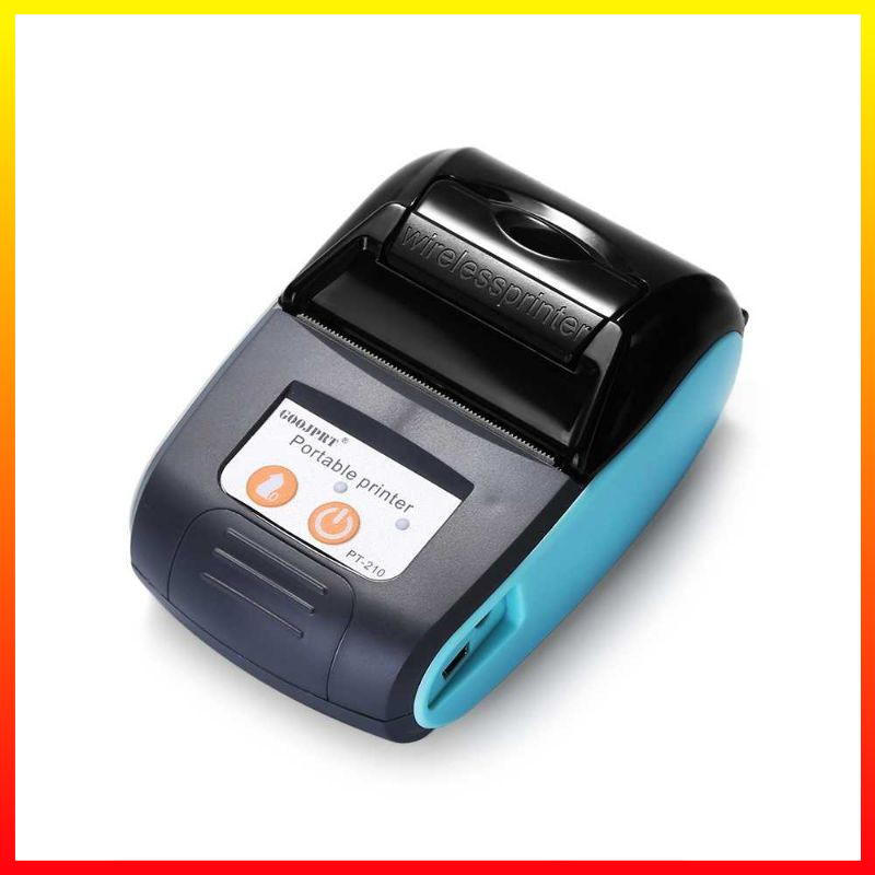 Mini Bluetooth Thermal Printer Label Stiker Printer Max Reflektif Cetak Hitam Kertas 58mm GOOJPRT POS JP-PT210 - 3KPT03OC