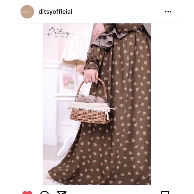 Ditsy Maret 2022 Riven Choco size M