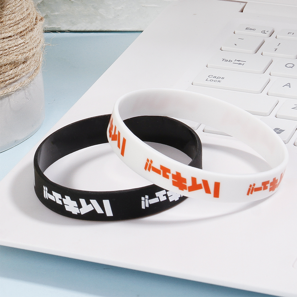 2Pcs Anime Haikyuu!! Bracelet Punk Style Braided Leather Bracelet Unisex