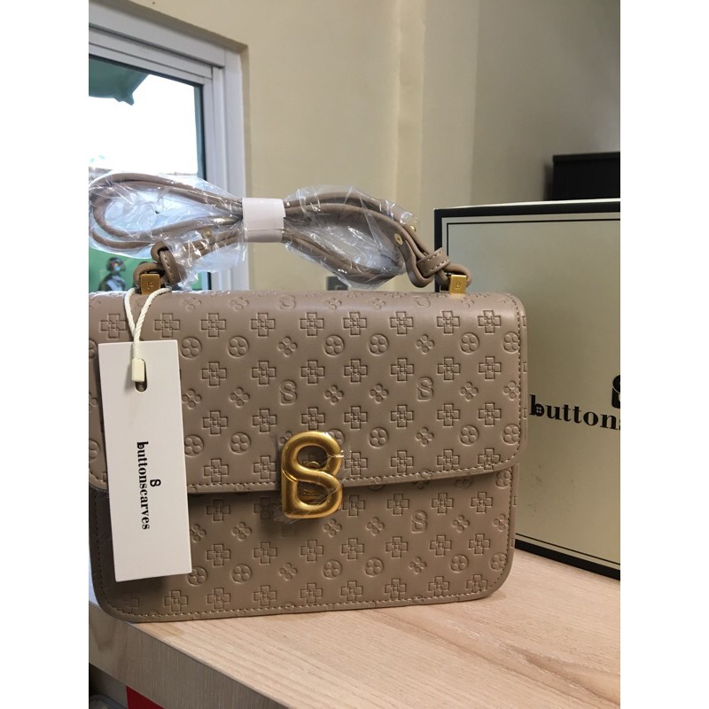 Audrey Monogram Bag Buttonscarves