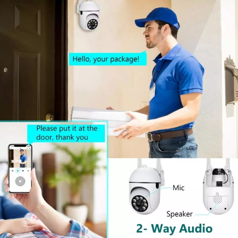 IP CAMERA OUTDOOR WIFI V380 PTZ SPEED DOME 8MP IP CAM CCTV AUTO TRACKING WIRELESS FULL HD 1080P